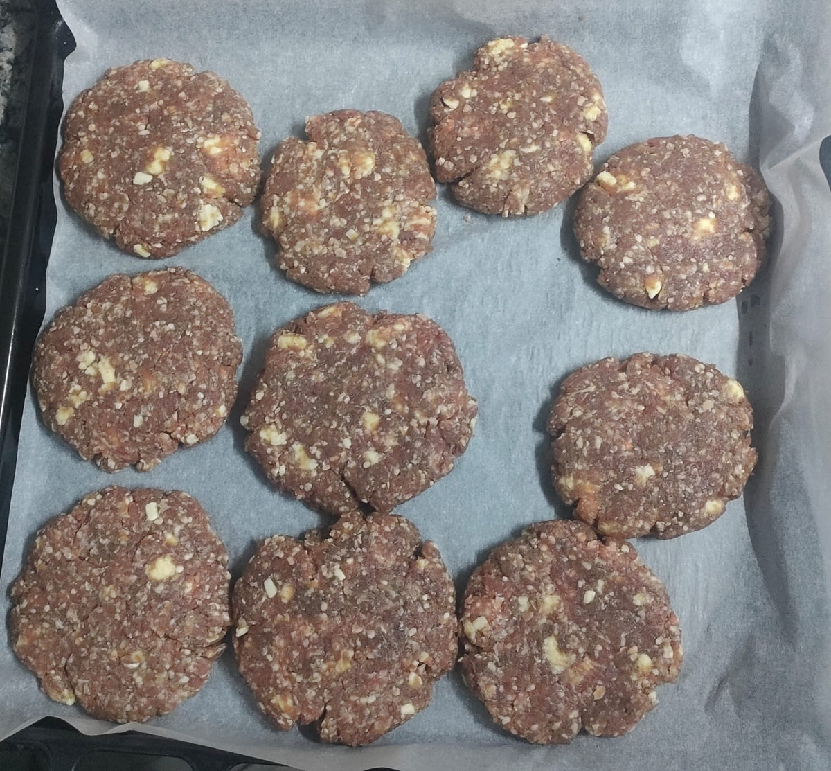 House-made beef burger patties from Kamundia Butchery Nairobi