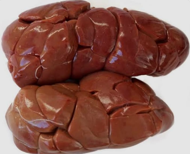 Fresh beef kidney cleaned and trimmed, Kamundia Butchery Nairobi