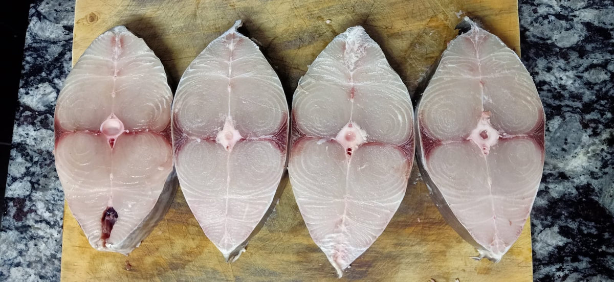 Fresh kingfish steaks at Kamundia Butchery Nairobi
