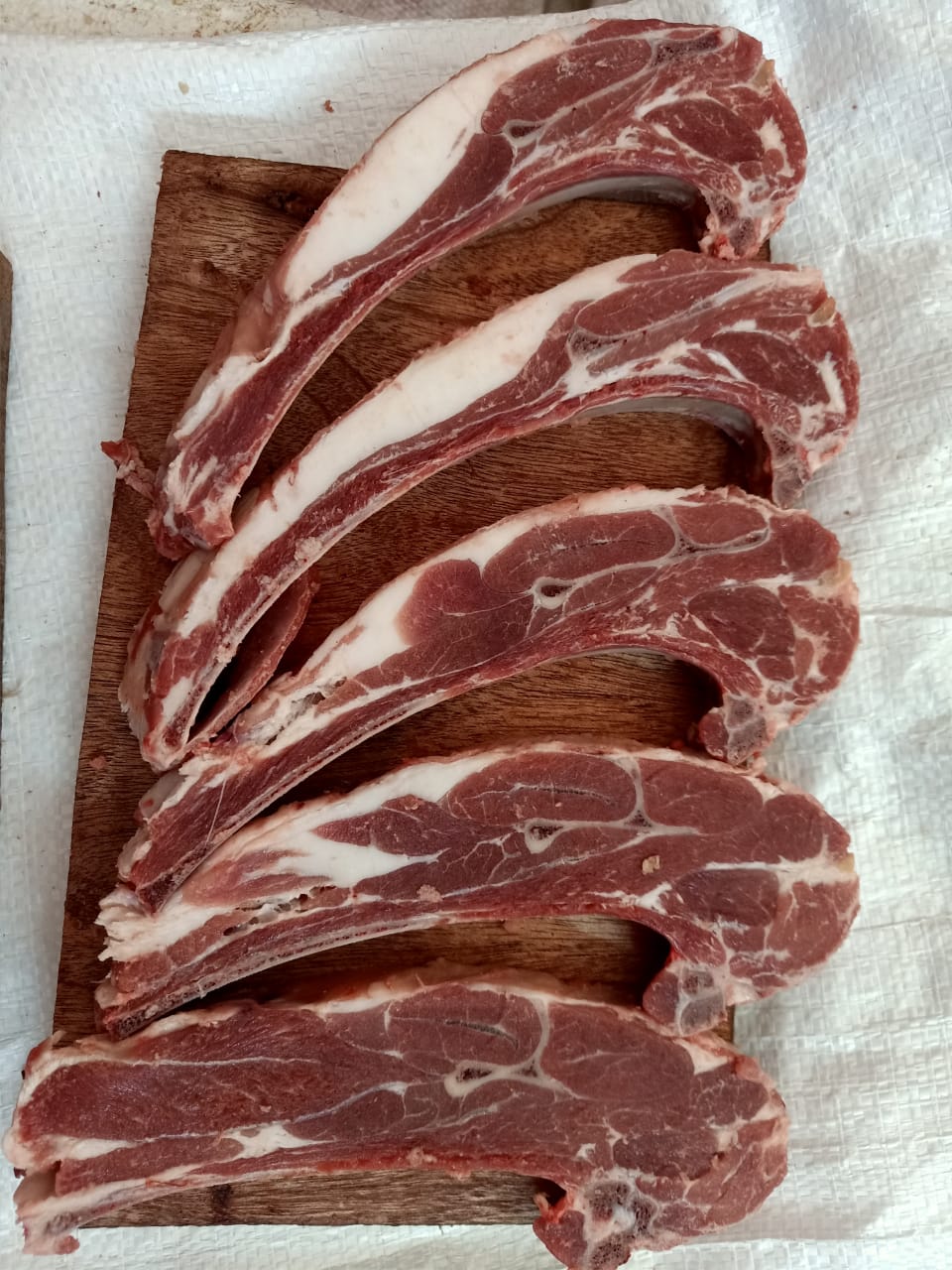 Lamb loin chops cut to order at Kamundia Butchery Nairobi
