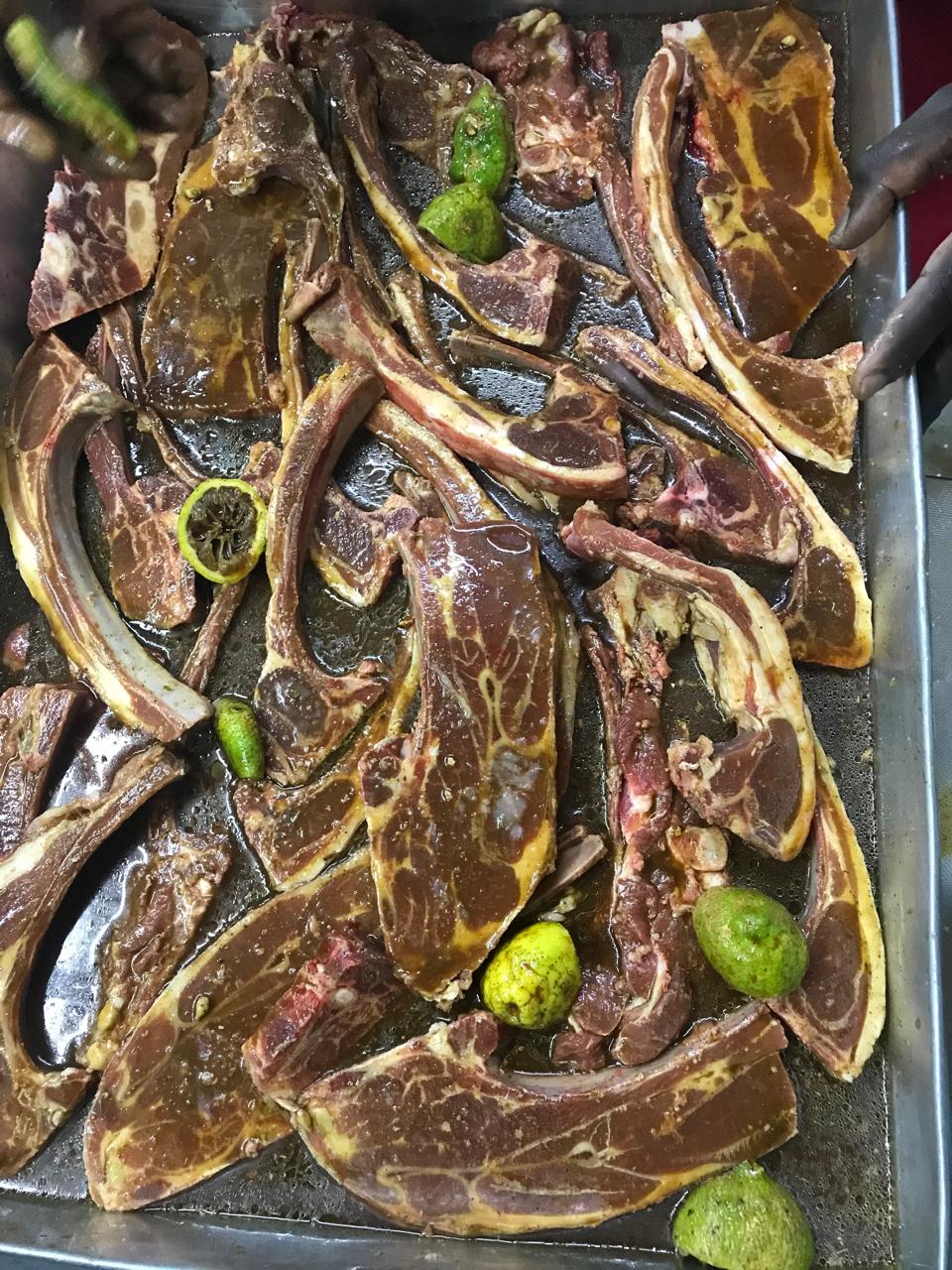 Marinated lamb chops prepared in house at Kamundia Butchery Nairobi