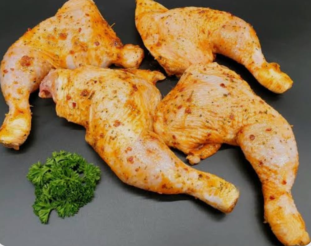 Marinated chicken legs prepared in house at Kamundia Butchery Nairobi